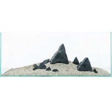 Kit de décoration d'aquarium aquadeco roche pour aquarium de 60 cm noir