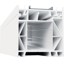 Coupe transversale d''un profilé de fenêtre