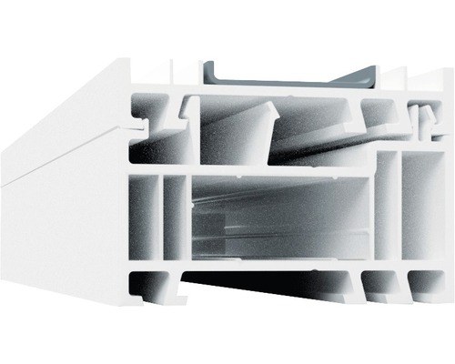 Profilé d'élargissement 35 mm ARON Basic blanc/blanc longueur 1400 mm Profilé de fenêtre en plastique en coupe transversale