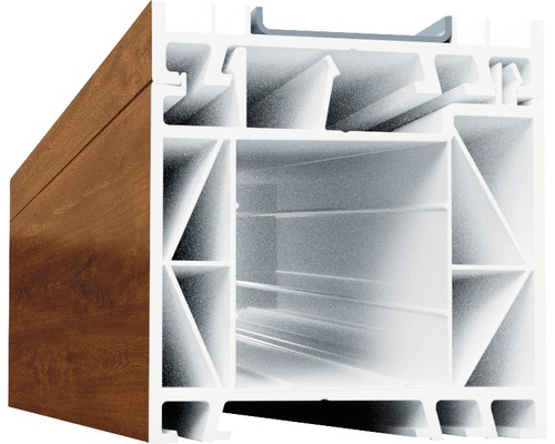 Verbreiterungsprofil 60 mm ARON Basic weiß/goldenoak Länge 2200 mm Verbreiterungsprofil 60 mm ARON Basic weiß/goldenoak Länge 2200 mm