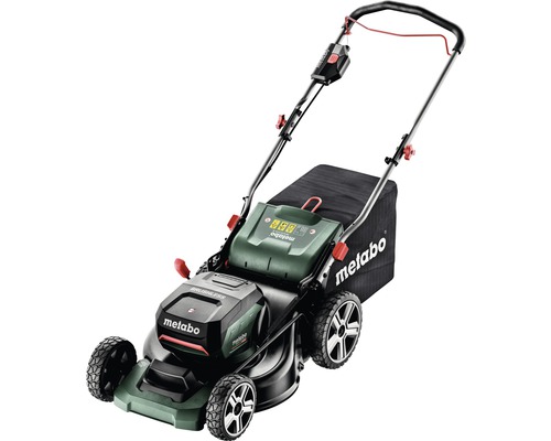 Tondeuse sans fil METABO RM 36-18 LTX BL 46 2x18V, avec kit mulching, sans batterie ni chargeur