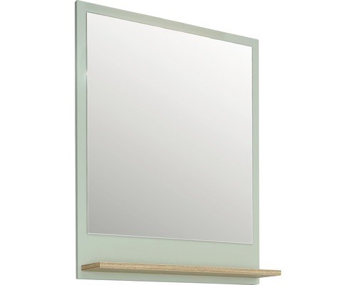 Miroir rectangulaire avec étagère pour la salle de bains