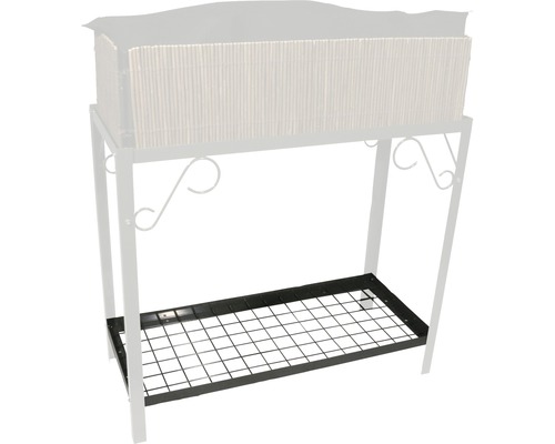Grille de rangement pour jardinière avec bac à fleurs