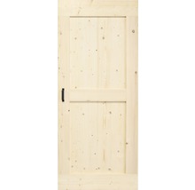 Schiebetür-Komplettset Barn Door Vintage natur MidBar Speichen 95x215 cm inkl. Türblatt,Schiebetürbeschlag,Abstandshalter 40 mm und Griff-Set-thumb-3