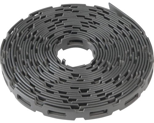 Collier de serrage gris enroulé