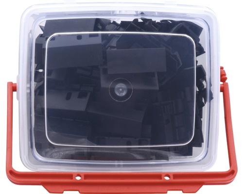 Fliesen Nivelliersystem Zuglaschen in transparenter Box