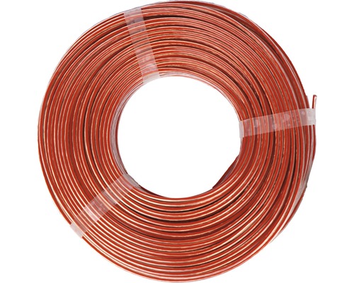 Câble pour haut-parleur LS-FL 2x4 mm² transparent 100 m Bobine de fil de sonnerie pour raccordements électriques