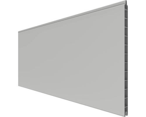 Profilé simple GroJa PVC BasicLine 180 x 30 x 1,9 cm gris argent