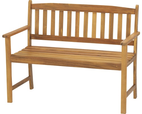 Banc de jardin Acamp Woody 110 x 56 x 86 cm bois d'acacia huilé