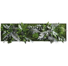 Pflanzenbild Dschungeldesign Rahmen weiß 140x40 cm-thumb-0