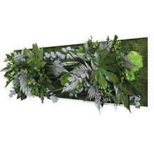 Pflanzenbild Dschungeldesign Rahmen weiß 140x40 cm-thumb-1