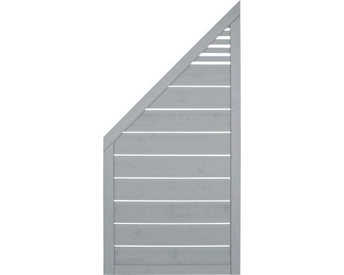 Élément de clôture Lovis 90 x 180/90 cm gris clair