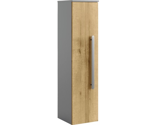 Armoire haute avec porte et poignée en métal