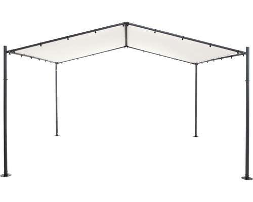 Pavillon avec toit en tissu pour le jardin