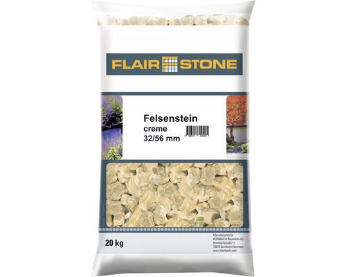 Pierre de roche FLAIRSTONE 32-56 mm crème 20 kg