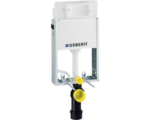 Bâti-support Geberit Kombifix 108 cm pour WC suspendu avec réservoir de chasse d'eau montage encastré Delta 12 cm pour actionnement par l'avant 110.100.00.1