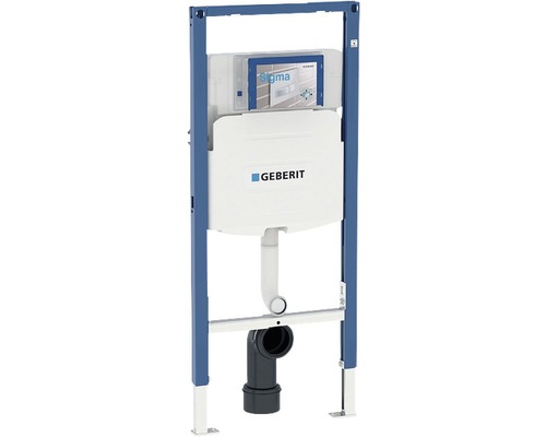 Bâti-support Geberit Duofix pour WC à poser h 112 cm avec réservoir de chasse d'eau montage encastré Sigma 12 cm pour WC enfants 111.915.005