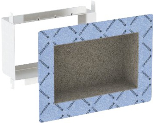 Elément de douche GEBERIT Duofix avec niche de rangement à carreler 111.594.00.1 Cadre de montage Geberit avec tapis isolant