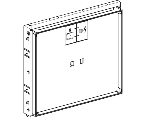 Geberit Fertigbauset für ONE Waschtisch schwebendes Design schwarz 115.420.DW.1