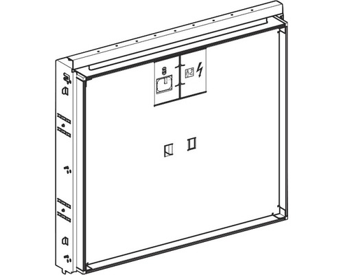 Geberit Fertigbauset für ONE Waschtisch schwebendes Design weiß 115.420.11.1 Schaltschrank für den Elektroinstallationsbereich