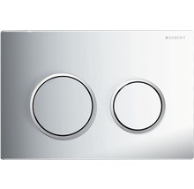 Plaque de commande Geberit avec deux touches pour chasse d''eau