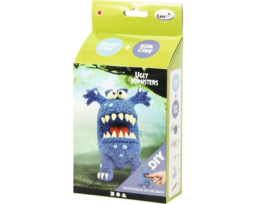 Bastelset für Monster aus Foam Clay und Silk Clay