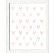 Image encadrée avec motif de cœur comme décoration murale