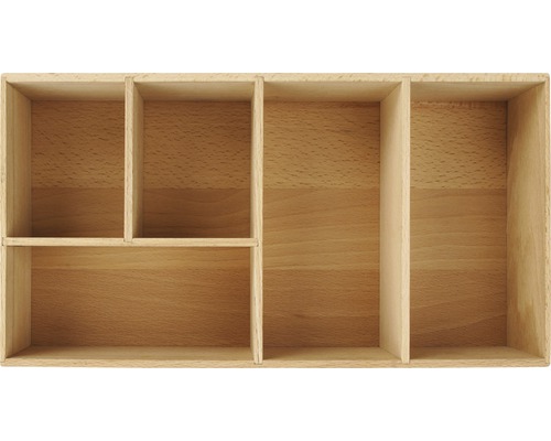 Holzbesteckkasten mit mehreren Fächern zur Aufbewahrung von Küchenutensilien