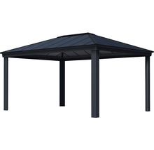 Freistehender Pavillon mit rechteckigen Pfosten und Dach