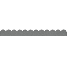 Bordure pour plates-bandes, bordure de pelouse avec pointes pour fixation 120 x 11 cm gris-thumb-0