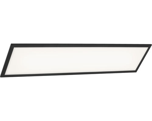 LED Panel 24W 2200 lm CCT 3000/4000/6000 K 100x25 cm schwarz + Fernbedienung Rechteckige LED-Deckenleuchte mit dunklem Rahmen