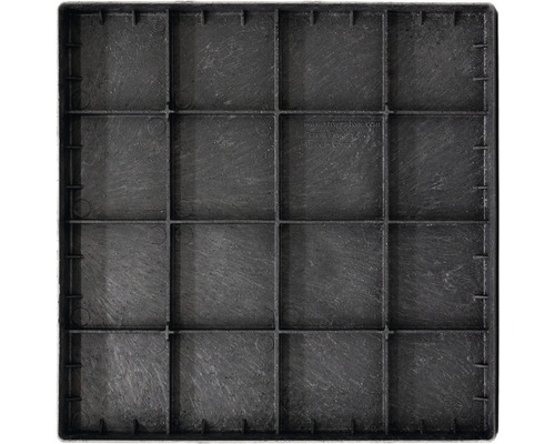 Moule de pavage noir pour la production de seize pavés carrés