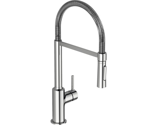 Mitigeur de cuisine avec douchette flexible Ideal Standard Ceralook chrome brillant BC302AA