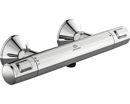 Robinet de douche avec thermostat Ideal Standard Ceratherm T25 chrome A7201AA Mitigeur thermostatique apparent Logo Ideal Standard