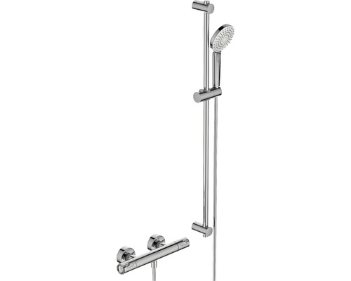 Kit de robinet de douche avec thermostat Ideal STANDARD Ceratherm T50 longueur de la barre de douche 90 cm chrome A7218AA