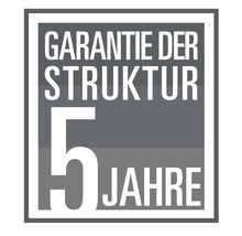 5 Jahre Garantie der Struktur
