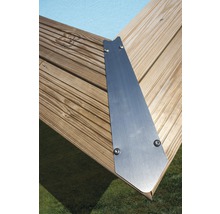 Edelstahlwinkel zur Terrassenbefestigung