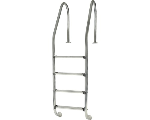 Edelstahltreppe mit vier Stufen für Schwimmbecken
