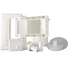Kit d''écumoire à encastrer en plusieurs parties pour piscines