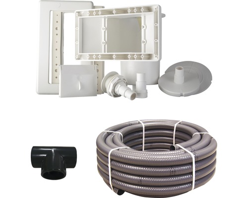 Skimmer Set für Schwimmbecken mit Schlauch und T-Stück