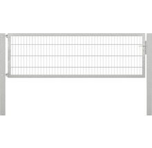 Metallzaun mit Gitterstruktur