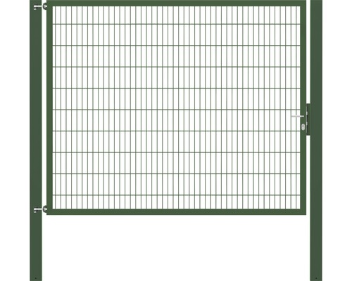 Portillon grillagé simple ALBERTS Flexo Plus 8/6/8 250 x 200 cm y compris poteaux 10 x 10 cm vert