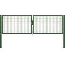 Doppeltor aus Metall für Gartenzäune
