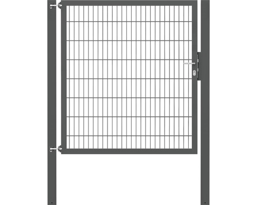 Portillon grillagé simple ALBERTS Flexo Plus 8/6/8 150 x 160 cm y compris poteaux 10 x 10 cm anthracite