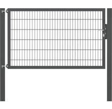 Metallzauntür mit Gitter und Türgriff