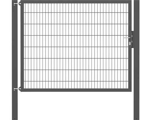 Portillon grillagé simple ALBERTS Flexo Plus 8/6/8 200 x 160 cm y compris poteaux 10 x 10 cm anthracite