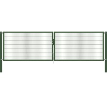 Doppelflügeltor aus Metallgitter für den Gartenzaun