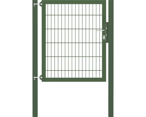 Stabgitter-Einzeltor ALBERTS Flexo Plus 8/6/8 100 x 120 cm inkl. Pfosten 8 x 8 cm grün