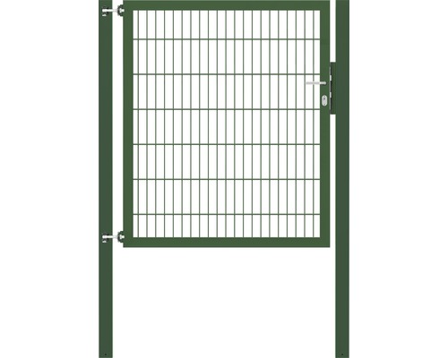 Stabgitter-Einzeltor ALBERTS Flexo Plus 8/6/8 125 x 140 cm inkl. Pfosten 8 x 8 cm grün