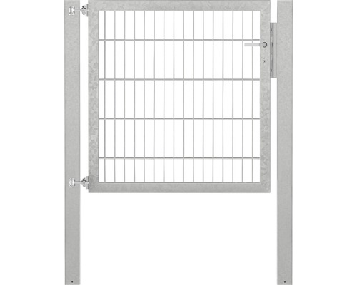 Stabgitter-Einzeltor ALBERTS Flexo Plus 8/6/8 100 x 100 cm inkl. Pfosten 8 x 8 cm feuerverzinkt